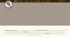 Desktop Screenshot of bennettapiaries.com